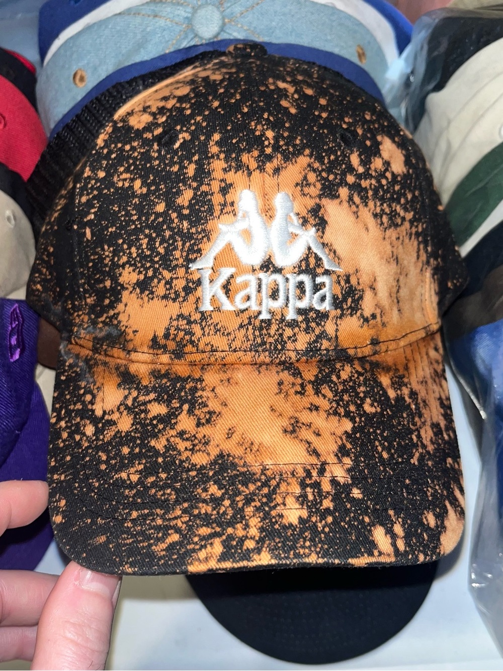 Kappa Custom Hat With Adjustable Size Strap One Of A Kind Upcycled Handmade Cap